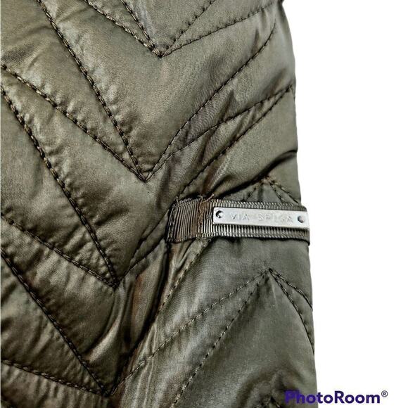 Via Spiga Sage Quilted Cargo Jacket New With Tags. - Picture 8 of 16